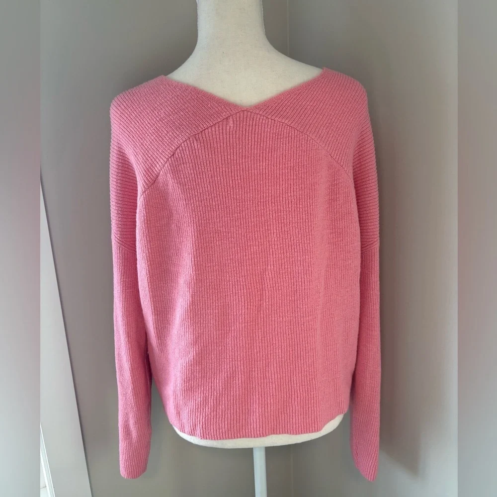 Joe Fresh Ribbed V-Neck Sweater – Size Large - Picture 3 of 8